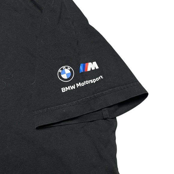 PUMA x BMW Motorsport Essential Car T-Shirt Black Men’s Size M Medium - Picture 2 of 6